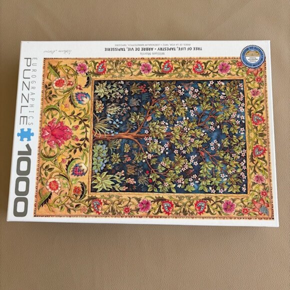 Eurographics Puzzle 1000 Piece Tree of Life Tapestry by Morris - Preowned - Picture 1 of 4